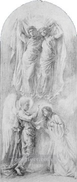 ジョン・ラファージ Painting - 神の僕を封印する天使 ジョン・ラファージ